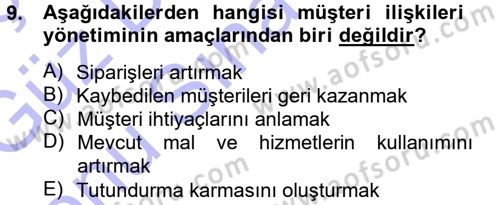 Lojistik İlkeleri Dersi 2012 - 2013 Yılı (Final) Dönem Sonu Sınav Soruları 9. Soru