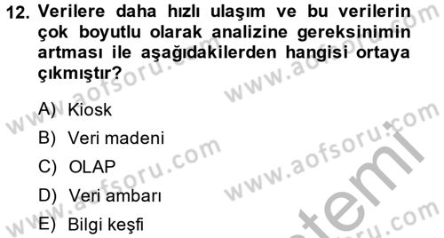 Lojistik İlkeleri Dersi 2014 - 2015 Yılı (Final) Dönem Sonu Sınav Soruları 12. Soru