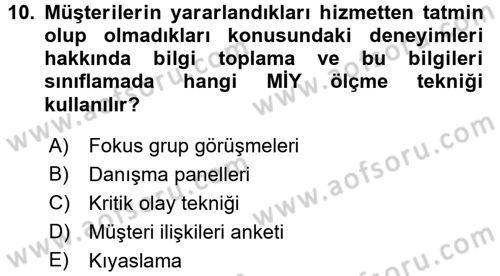 Lojistik İlkeleri Dersi 2016 - 2017 Yılı (Final) Dönem Sonu Sınav Soruları 10. Soru