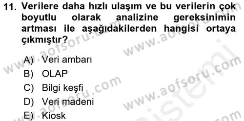 Lojistik İlkeleri Dersi 2016 - 2017 Yılı (Final) Dönem Sonu Sınav Soruları 11. Soru