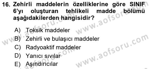 Lojistik İlkeleri Dersi 2018 - 2019 Yılı 3 Ders Sınavı 16. Soru