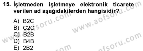 Çağdaş Lojistik Uygulamaları Dersi 2012 - 2013 Yılı (Final) Dönem Sonu Sınav Soruları 15. Soru
