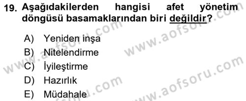 Çağdaş Lojistik Uygulamaları Dersi 2021 - 2022 Yılı Yaz Okulu Sınav Soruları 19. Soru