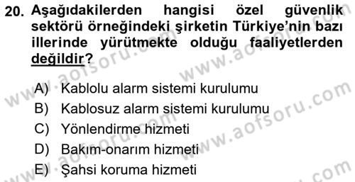 Çağdaş Lojistik Uygulamaları Dersi 2022 - 2023 Yılı Yaz Okulu Sınav Soruları 20. Soru