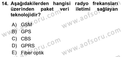 Çağdaş Lojistik Uygulamaları Dersi 2023 - 2024 Yılı (Final) Dönem Sonu Sınav Soruları 14. Soru