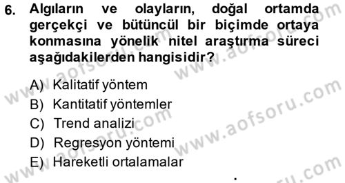 Lojistik Yönetimi Dersi 2013 - 2014 Yılı (Vize) Ara Sınav Soruları 6. Soru