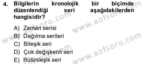 Lojistik Yönetimi Dersi 2013 - 2014 Yılı (Final) Dönem Sonu Sınav Soruları 4. Soru