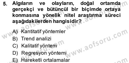 Lojistik Yönetimi Dersi 2013 - 2014 Yılı Tek Ders Sınav Soruları 5. Soru