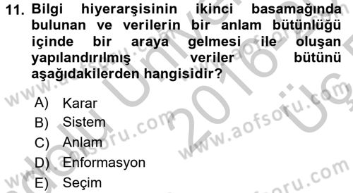 Lojistik Yönetimi Dersi 2016 - 2017 Yılı 3 Ders Sınav Soruları 11. Soru