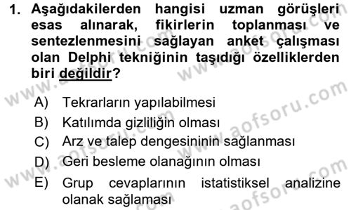 Lojistik Yönetimi Dersi 2017 - 2018 Yılı 3 Ders Sınav Soruları 1. Soru