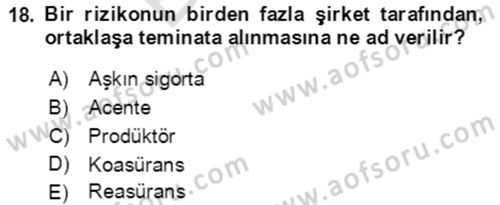 Lojistik Yönetimi Dersi 2021 - 2022 Yılı (Final) Dönem Sonu Sınav Soruları 18. Soru