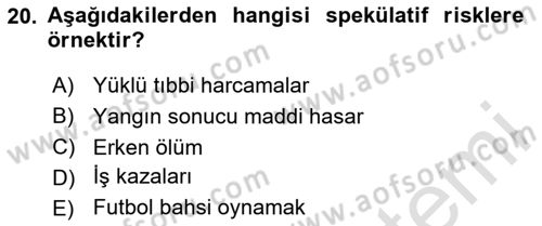 Lojistik Yönetimi Dersi 2023 - 2024 Yılı (Final) Dönem Sonu Sınav Soruları 20. Soru