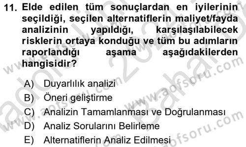 Lojistik Yönetimi Dersi 2024 - 2025 Yılı (Vize) Ara Sınav Soruları 11. Soru
