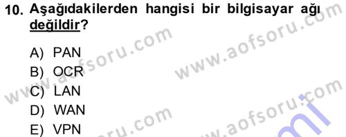 Uluslararası Lojistik Dersi 2013 - 2014 Yılı (Final) Dönem Sonu Sınav Soruları 10. Soru