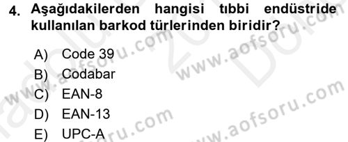 Uluslararası Lojistik Dersi 2016 - 2017 Yılı (Final) Dönem Sonu Sınav Soruları 4. Soru