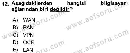 Uluslararası Lojistik Dersi 2017 - 2018 Yılı (Final) Dönem Sonu Sınav Soruları 12. Soru