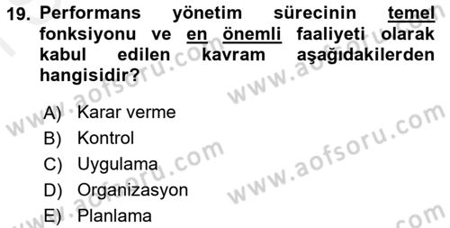 Uluslararası Lojistik Dersi 2018 - 2019 Yılı (Final) Dönem Sonu Sınav Soruları 19. Soru