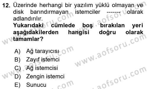 Uluslararası Lojistik Dersi 2020 - 2021 Yılı Yaz Okulu Sınav Soruları 12. Soru