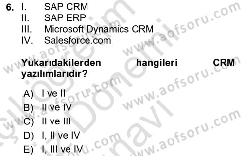 Uluslararası Lojistik Dersi 2023 - 2024 Yılı (Final) Dönem Sonu Sınav Soruları 6. Soru
