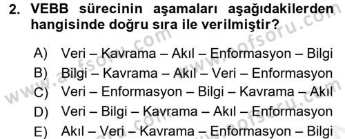 Lojistikte Teknoloji Kullanımı Dersi 2017 - 2018 Yılı (Vize) Ara Sınav Soruları 2. Soru