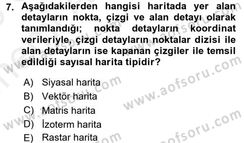 Lojistikte Teknoloji Kullanımı Dersi 2017 - 2018 Yılı (Vize) Ara Sınav Soruları 7. Soru