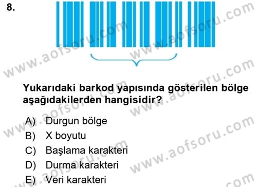 Lojistikte Teknoloji Kullanımı Dersi 2018 - 2019 Yılı 3 Ders Sınav Soruları 8. Soru