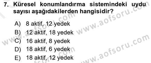 Lojistikte Teknoloji Kullanımı Dersi 2018 - 2019 Yılı (Final) Dönem Sonu Sınav Soruları 7. Soru