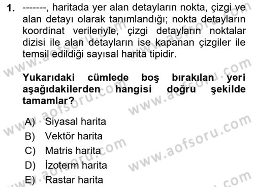 Lojistikte Teknoloji Kullanımı Dersi 2018 - 2019 Yılı Yaz Okulu Sınav Soruları 1. Soru