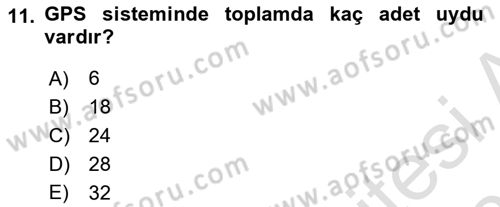 Lojistikte Teknoloji Kullanımı Dersi 2021 - 2022 Yılı (Final) Dönem Sonu Sınav Soruları 11. Soru