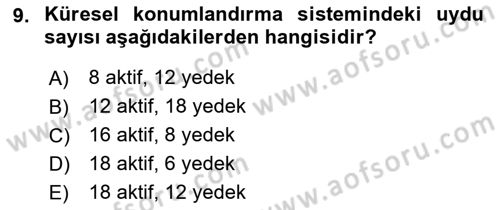Lojistikte Teknoloji Kullanımı Dersi 2022 - 2023 Yılı Yaz Okulu Sınav Soruları 9. Soru