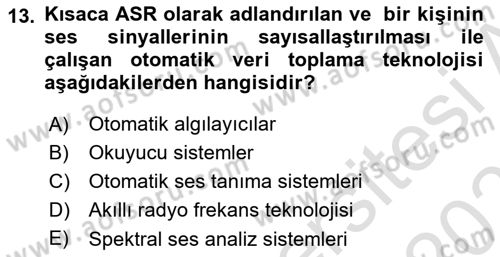 Lojistikte Teknoloji Kullanımı Dersi 2023 - 2024 Yılı (Vize) Ara Sınav Soruları 13. Soru