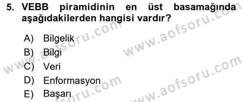 Lojistikte Teknoloji Kullanımı Dersi 2023 - 2024 Yılı (Vize) Ara Sınav Soruları 5. Soru