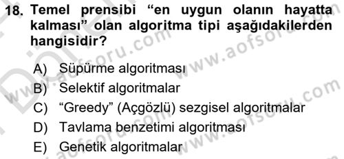 Lojistikte Teknoloji Kullanımı Dersi 2023 - 2024 Yılı (Final) Dönem Sonu Sınav Soruları 18. Soru