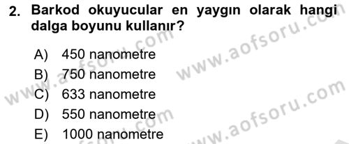 Lojistikte Teknoloji Kullanımı Dersi 2024 - 2025 Yılı (Vize) Ara Sınav Soruları 2. Soru