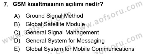 Lojistikte Teknoloji Kullanımı Dersi 2024 - 2025 Yılı (Final) Dönem Sonu Sınav Soruları 7. Soru