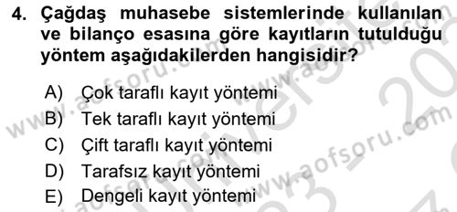 Lojistik Maliyetleri ve Raporlama 1 Dersi 2023 - 2024 Yılı Yaz Okulu Sınav Soruları 4. Soru