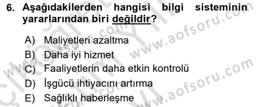 Lojistik Maliyetleri ve Raporlama 1 Dersi 2024 - 2025 Yılı Yaz Okulu Sınav Soruları 6. Soru