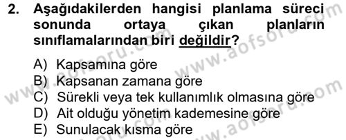 Lojistik Maliyetleri ve Raporlama 2 Dersi 2012 - 2013 Yılı (Vize) Ara Sınav Soruları 2. Soru