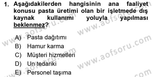 Lojistik Maliyetleri ve Raporlama 2 Dersi 2017 - 2018 Yılı (Final) Dönem Sonu Sınav Soruları 1. Soru