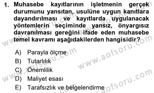 Lojistik Maliyetleri ve Raporlama 2 Dersi 2021 - 2022 Yılı (Final) Dönem Sonu Sınavı 1. Soru