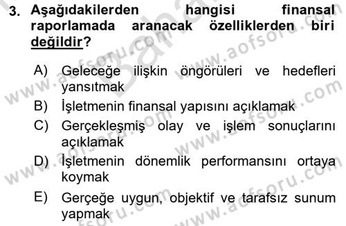 Lojistik Maliyetleri ve Raporlama 2 Dersi 2021 - 2022 Yılı (Final) Dönem Sonu Sınav Soruları 3. Soru