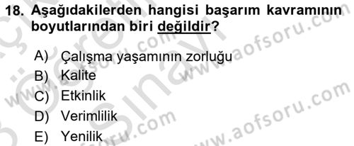 Lojistik Maliyetleri ve Raporlama 2 Dersi 2022 - 2023 Yılı Yaz Okulu Sınav Soruları 18. Soru