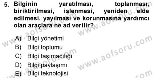 Ulaştırma Sistemleri Dersi 2015 - 2016 Yılı (Final) Dönem Sonu Sınav Soruları 5. Soru