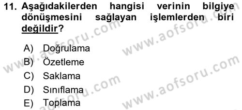 Ulaştırma Sistemleri Dersi 2016 - 2017 Yılı (Final) Dönem Sonu Sınav Soruları 11. Soru