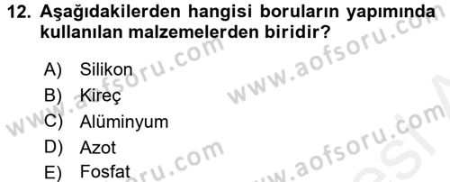 Ulaştırma Sistemleri Dersi 2017 - 2018 Yılı (Final) Dönem Sonu Sınav Soruları 12. Soru