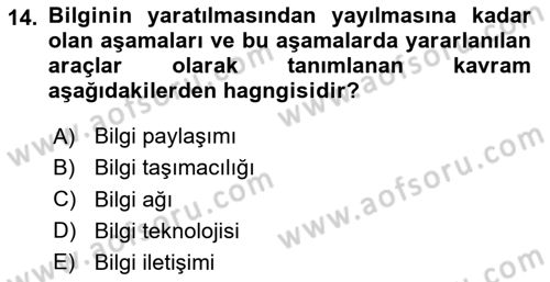 Ulaştırma Sistemleri Dersi 2020 - 2021 Yılı Yaz Okulu Sınav Soruları 14. Soru