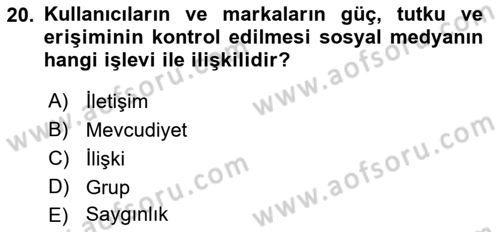 Bilişim Sistemleri Ve Lojistik Dersi 2018 - 2019 Yılı (Final) Dönem Sonu Sınav Soruları 20. Soru