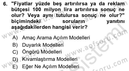 Bilişim Sistemleri Ve Lojistik Dersi 2021 - 2022 Yılı Yaz Okulu Sınav Soruları 6. Soru