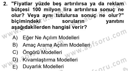 Bilişim Sistemleri Ve Lojistik Dersi 2024 - 2025 Yılı (Final) Dönem Sonu Sınav Soruları 2. Soru