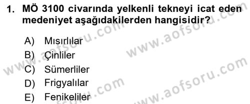 Ulaştırma Sistemleri Ve Yönetimi Dersi 2024 - 2025 Yılı (Vize) Ara Sınav Soruları 1. Soru